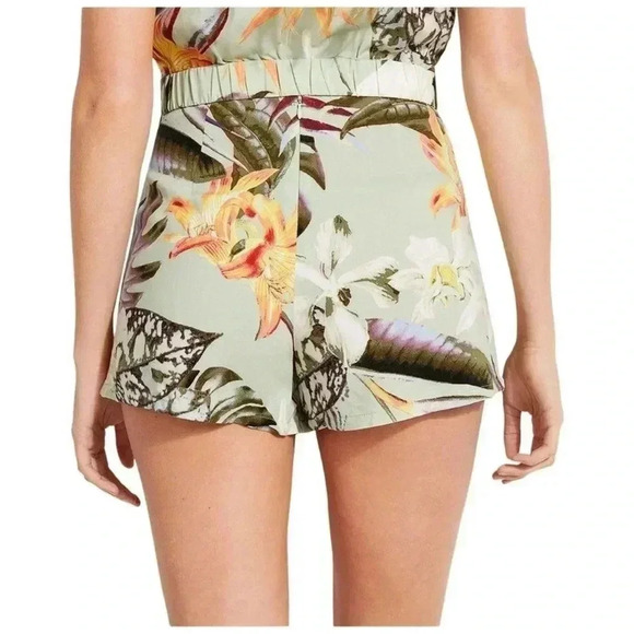 GUESS Juni Printed Tie-Front Shorts L - Picture 2 of 12